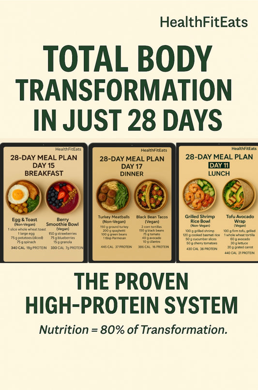 Total Body Transformation in Just 28 Days – The Proven High-Protein System