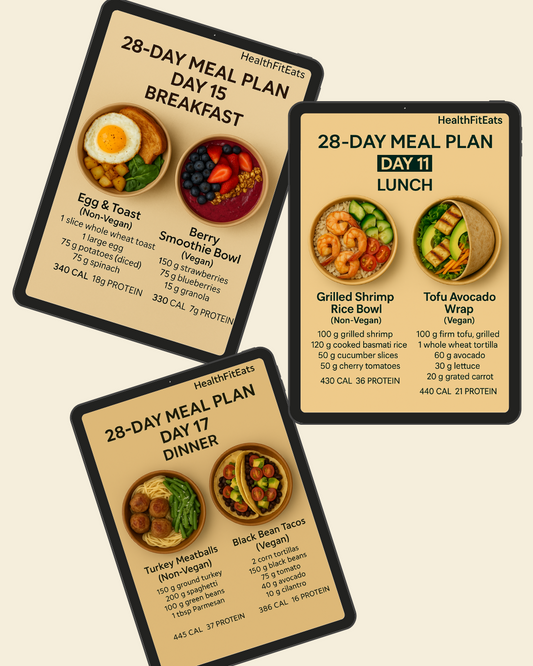 28-Tage High-Protein Ernährungsplan (Vegan & Nicht-Vegan)