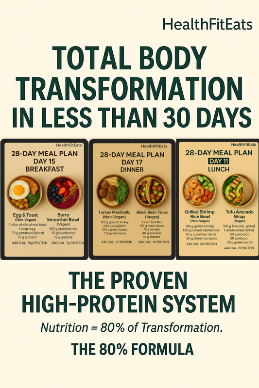 Total Body Transformation In Less Than 30 Days – The Proven High-Protein System (The 80% Formula)
